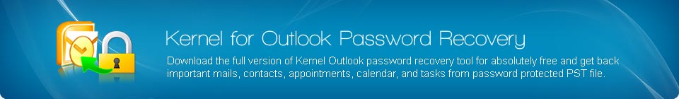 Outlook Password Recovery Banner